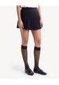 Falda Corta De Tablas  Para Mujer Negro Seven Seven de Seven Seven