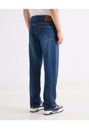 Jean Straight Con Desgastes Para Hombre Azul Seven Seven