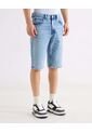 Bermuda Regular Tono Claro  Para Hombre Azul Seven Seven de Seven Seven