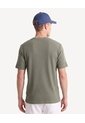 Camiseta Cuello Redondo Textura Acanalada  Para Hombre Verde Seven Seven de Seven Seven