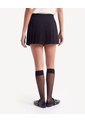 Falda Corta De Tablas  Para Mujer Negro Seven Seven de Seven Seven