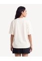 Camiseta Oversize Con Estampado  Para Mujer Crema Seven Seven de Seven Seven