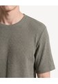 Camiseta Cuello Redondo Textura Acanalada  Para Hombre Verde Seven Seven de Seven Seven