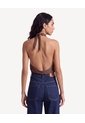 Blusa Halter Escote Fluido  Para Mujer Café Seven Seven de Seven Seven