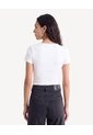 Camiseta Tpo Body Ajuste Ceñido  Para Mujer Crudo Seven Seven de Seven Seven