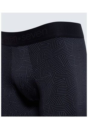 Boxer Para Hombre Filete Medio Color Negro Marca Seven Seven #45000362