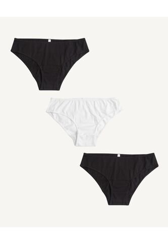 Panty X3 Para Mujer Hispter Color Negro Marca Seven Seven #28800049 Seven Seven