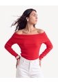 Saco Bardot En Tejido Ligero  Para Mujer Rojo Seven Seven de Seven Seven