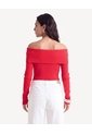 Saco Bardot En Tejido Ligero  Para Mujer Rojo Seven Seven de Seven Seven