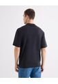 Camiseta Oversize Básica  Para Hombre Negro Seven Seven de Seven Seven