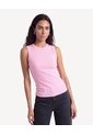Camiseta Manga Sisa Tejida  Para Mujer Rosado Seven Seven de Seven Seven