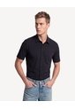 Camisa Noniron Comfort  Para Hombre Negro Seven Seven de Seven Seven
