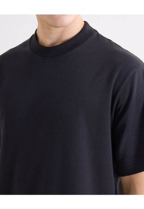 Camiseta Oversize Básica  Para Hombre Negro Seven Seven