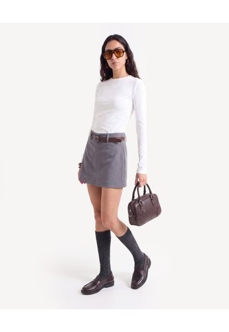 Camiseta Ajustada Manga Larga  Para Mujer Crudo Seven Seven Seven Seven