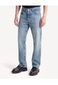 Jean Straight Con Lavado Visible  Para Hombre Azul Seven Seven de Seven Seven