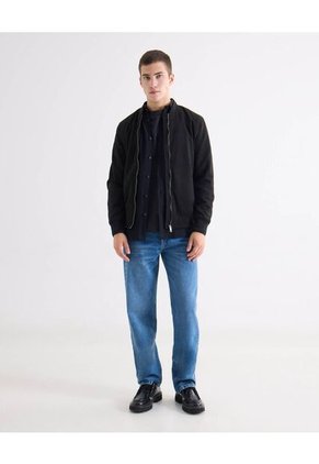 Camiseta Oversize Básica  Para Hombre Negro Seven Seven