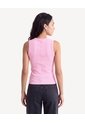 Camiseta Manga Sisa Tejida  Para Mujer Rosado Seven Seven de Seven Seven