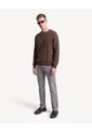 Saco Tejido Acanalado Con Rib  Para Hombre Café Seven Seven de Seven Seven