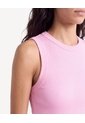 Camiseta Manga Sisa Tejida  Para Mujer Rosado Seven Seven de Seven Seven