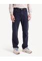 Jean Straight Con Desgaste Sutil  Para Hombre Azul Seven Seven de Seven Seven
