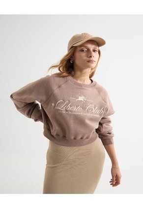 Buzo Para Mujer Cuello Redondo Color Café Marca Seven Seven #28060456