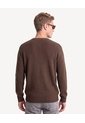 Saco Tejido Acanalado Con Rib  Para Hombre Café Seven Seven de Seven Seven