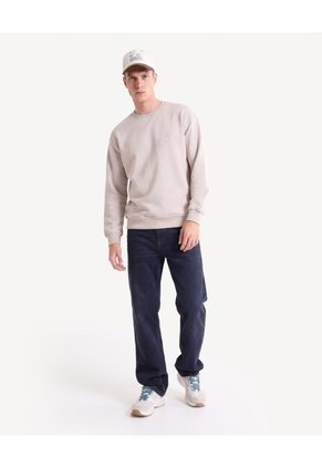 Jean Straight Con Desgaste Sutil Para Hombre Azul Seven Seven