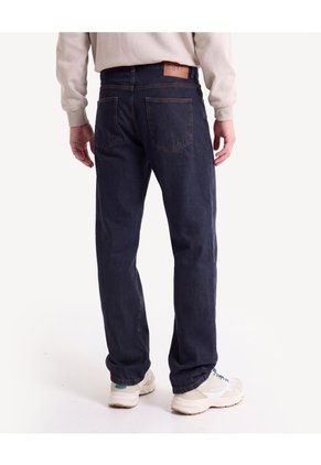 Jean Straight Con Desgaste Sutil Para Hombre Azul Seven Seven