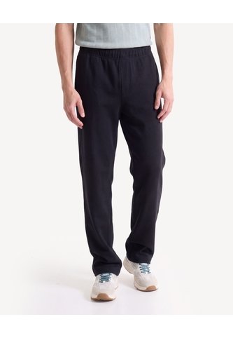 Pantalón Jogger Recto Textura  Para Hombre Negro Seven Seven Seven Seven
