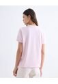 Camiseta Oversize Estampada  Para Mujer Rosa Seven Seven de Seven Seven