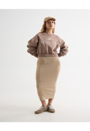 Buzo Para Mujer Cuello Redondo Color Café Marca Seven Seven #28060456