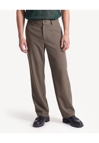 Pantalón Sastrero Recto  Para Hombre Verde Seven Seven Seven Seven