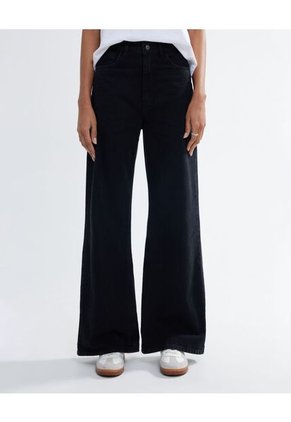 Jean Para Mujer Wide-Leg Color Negro Marca Seven Seven #28160850