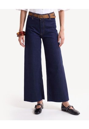 Jean Retro Tiro Alto Con Stretch Para Mujer Azul Seven Seven