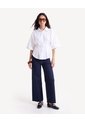 Jean Retro Tiro Alto Con Stretch  Para Mujer Azul Seven Seven de Seven Seven