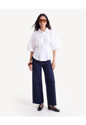 Jean Retro Tiro Alto Con Stretch Para Mujer Azul Seven Seven
