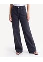 Jean Wide Leg Efecto Lavado  Para Mujer Negro Seven Seven de Seven Seven