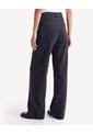 Jean Straight Con Corte Lateral  Para Mujer Negro Seven Seven de Seven Seven