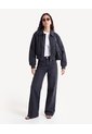 Jean Wide Leg Efecto Lavado  Para Mujer Negro Seven Seven de Seven Seven
