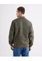 Chaqueta Bomber Basica  Para Hombre Verde Seven Seven de Seven Seven