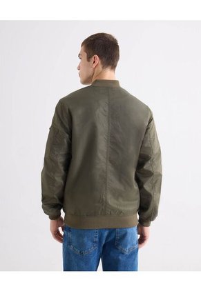 Chaqueta Bomber Basica  Para Hombre Verde Seven Seven