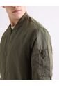Chaqueta Bomber Basica  Para Hombre Verde Seven Seven de Seven Seven
