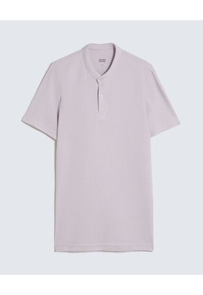 Polo Para Hombre Cuello Mao Color Lila Marca Seven Seven #45110858
