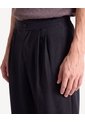 Pantalón Barrel Pretina Posterior Elástica  Para Hombre Negro Seven Seven de Seven Seven