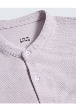 Polo Para Hombre Cuello Mao Color Lila Marca Seven Seven #45110858