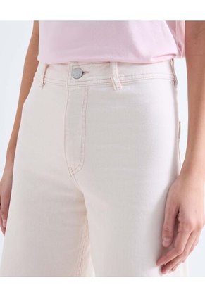 Jean Retro Tono Claro  Para Mujer Marfil Seven Seven