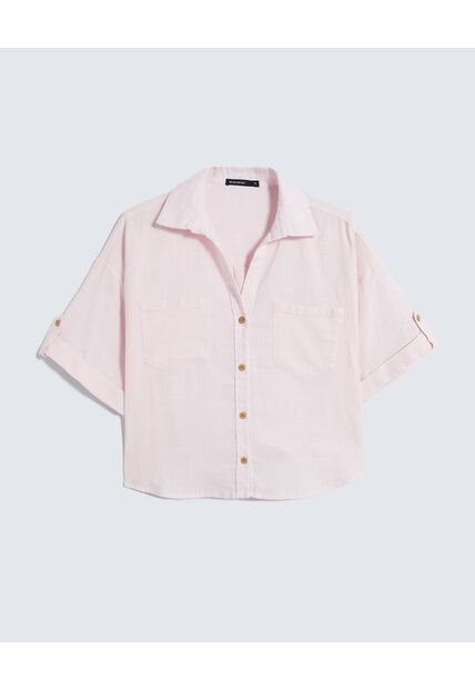 Blusa Para Mujer Manga Corta Color Rosa Marca Seven Seven #28124074
