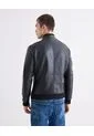 Chaqueta Biker En Pu  Para Hombre Negro Seven Seven de Seven Seven