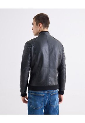Chaqueta Biker En Pu  Para Hombre Negro Seven Seven