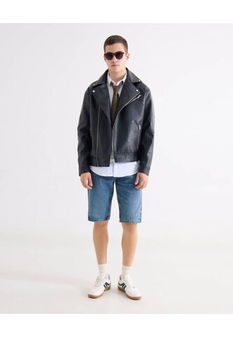 Bermuda Regular Tono Medio  Para Hombre Azul Seven Seven Seven Seven